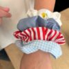 Des chouchous réalisés en atelier débutant couture