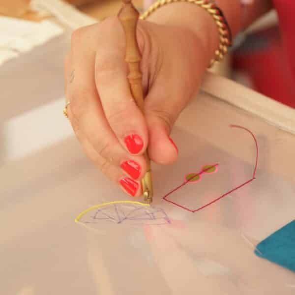 La broderie du mardi avec Julia